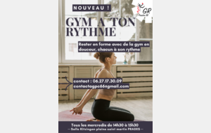 NOUVEAU ! GYM A TON RYTHME